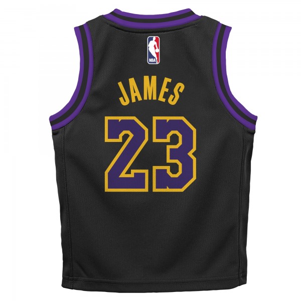 Джерси LeBron James Los Angeles Lakers Nike Preschool 2025/26 City Edition Swingman - Black