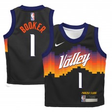 Джерси Devin Booker Phoenix Suns Nike Infant 2025/26 City Edition Swingman - Black