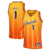 Подростковая Charlotte Hornets LaMelo Ball Nike Orange 2025/26 City Edition Swingman Jersey