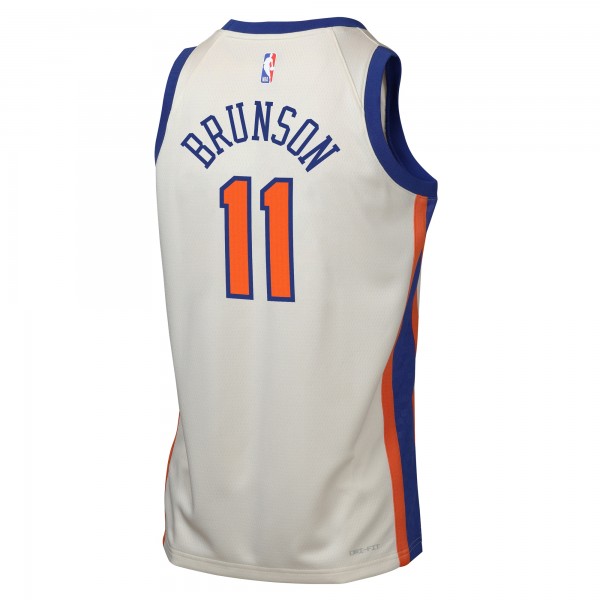 Подростковая New York Knicks Jalen Brunson Nike Cream 2025/26 City Edition Swingman Jersey