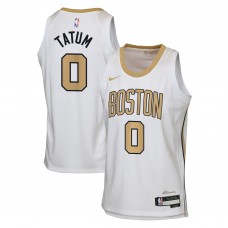 Подростковая Boston Celtics Jayson Tatum Nike White 2025/26 City Edition Swingman Jersey