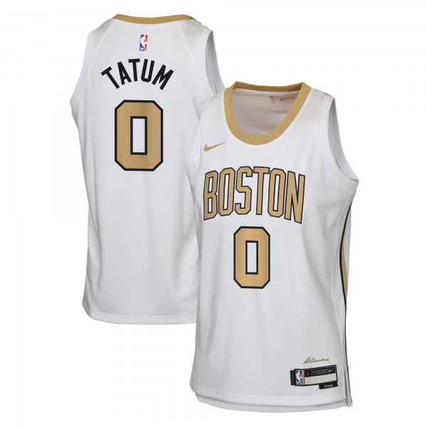 Подростковая Boston Celtics Jayson Tatum Nike White 2025/26 City Edition Swingman Jersey