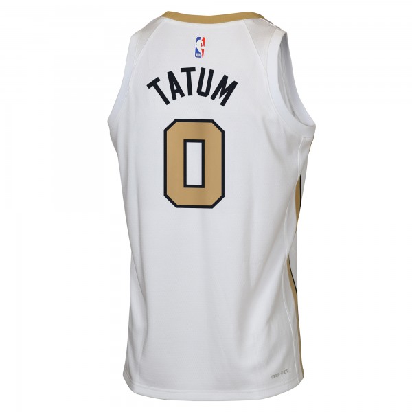 Подростковая Boston Celtics Jayson Tatum Nike White 2025/26 City Edition Swingman Jersey