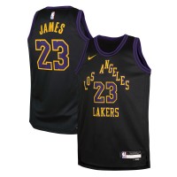 Подростковая Los Angeles Lakers LeBron James Nike Black 2025/26 City Edition Swingman Jersey