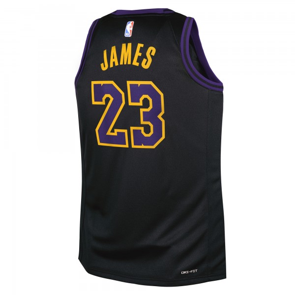 Подростковая Los Angeles Lakers LeBron James Nike Black 2025/26 City Edition Swingman Jersey
