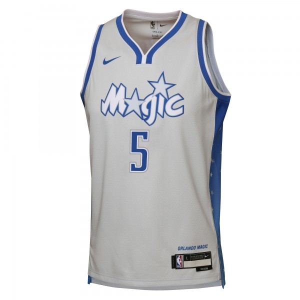 Подростковая Orlando Magic Paolo Banchero Nike Silver 2025/26 City Edition Swingman Jersey