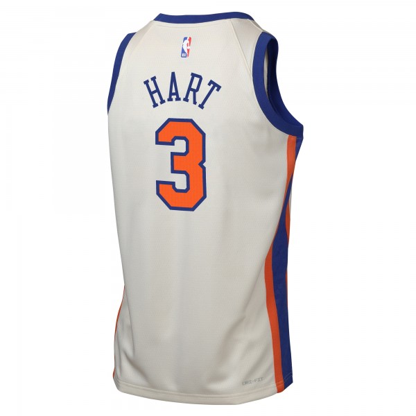Подростковая New York Knicks Josh Hart Nike Cream 2025/26 City Edition Swingman Jersey