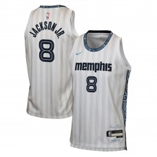 Подростковая Memphis Grizzlies Jaren Jackson Jr. Nike White 2025/26 City Edition Swingman Jersey