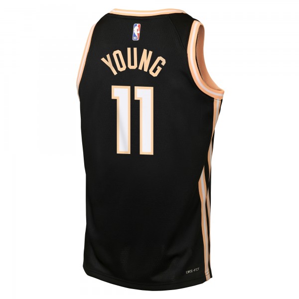 Подростковая Atlanta Hawks Trae Young Nike Black 2025/26 City Edition Swingman Jersey