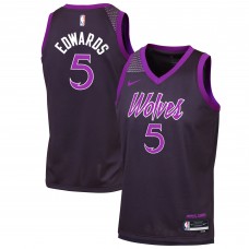 Подростковая Minnesota Timberwolves Anthony Edwards Nike Purple 2025/26 City Edition Swingman Jersey