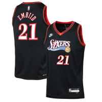Подростковая Philadelphia 76ers Joel Embiid Nike Black Swingman Jersey - Classic Edition