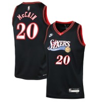 Игровая джерси Подростковая Philadelphia 76ers Jared McCain Nike Black Swingman - Classic Edition