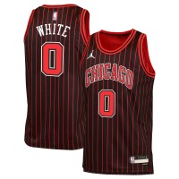 Подростковая Chicago Bulls Coby White Jordan Brand Black Swingman Jersey - Statement Edition