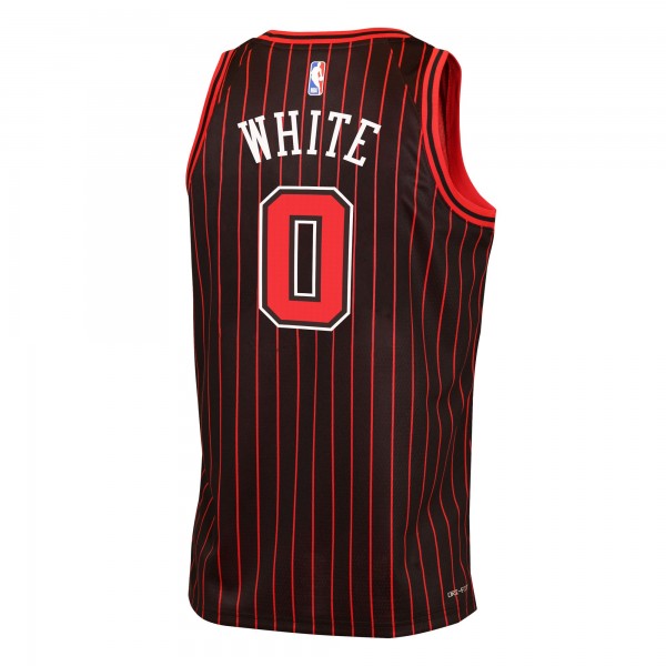 Подростковая Chicago Bulls Coby White Jordan Brand Black Swingman Jersey - Statement Edition