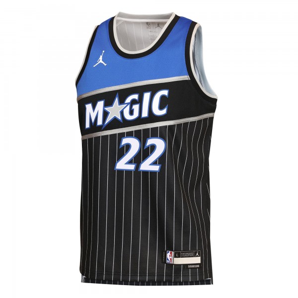 Игровая джерси Подростковая Orlando Magic Franz Wagner Jordan Brand Black Swingman - Statement Edition