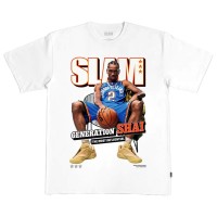 Футболка Unisex Oklahoma City Thunder Shai Gilgeous-Alexander SLAM White February/March 2025 Cover Graphic