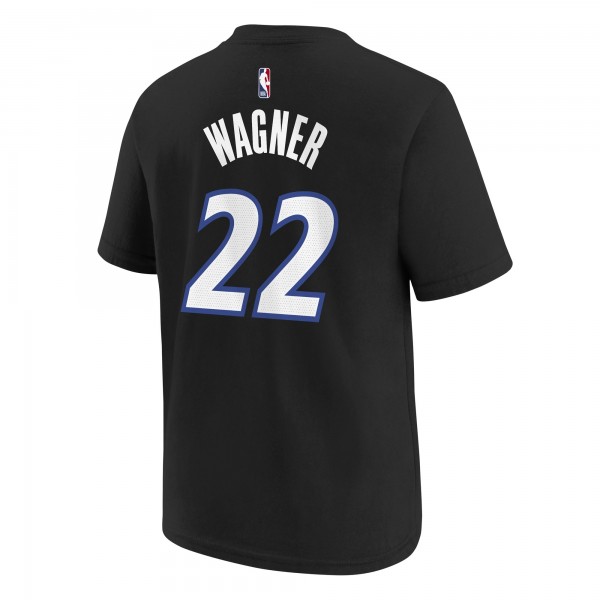 Футболка Подростковая Orlando Magic Franz Wagner Jordan Brand Black Name & Number - Statement Edition