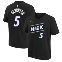 Футболка Подростковая Orlando Magic Paolo Banchero Jordan Brand Black Name & Number - Statement Edition