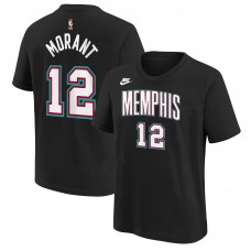 Футболка Подростковая Memphis Grizzlies Ja Morant Nike Black Name & Number - Classic Edition