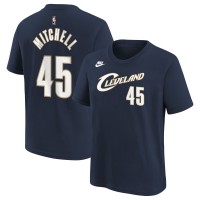 Футболка Подростковая Cleveland Cavaliers Donovan Mitchell Nike Navy Name & Number - Classic Edition
