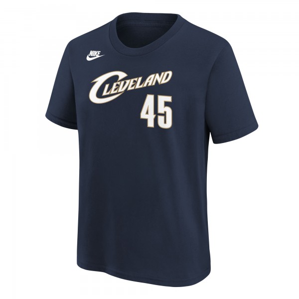 Футболка Подростковая Cleveland Cavaliers Donovan Mitchell Nike Navy Name & Number - Classic Edition