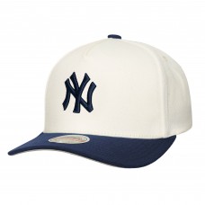 New York Yankees Mitchell & Ness Cream Stretch-Snapback Hat