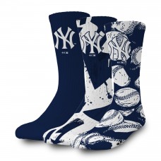 New York Yankees ISlide Three-Pack Lifestyle Crew Socks Set