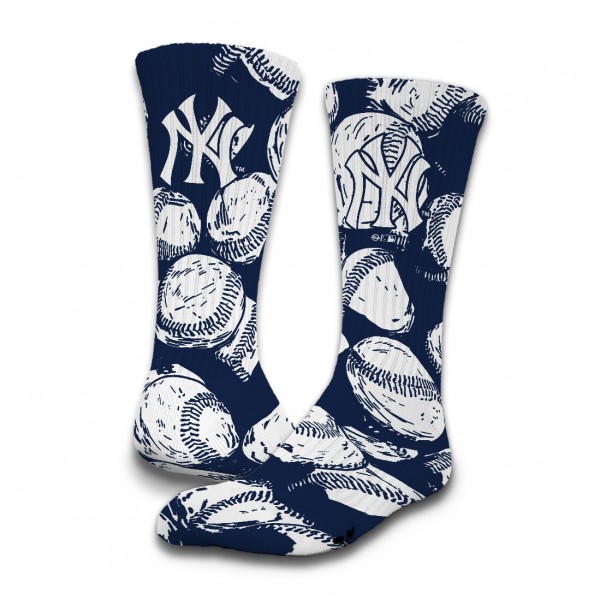 New York Yankees ISlide Three-Pack Lifestyle Crew Socks Set