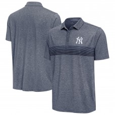 New York Yankees Antigua Heather Navy Dashing Polo