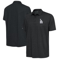 Los Angeles Dodgers Antigua Black Blooming Polo