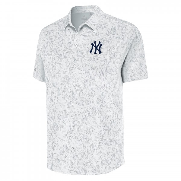 Рубашка с коротким рукавом New York Yankees Antigua White Lush
