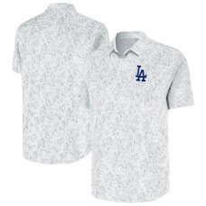 Los Angeles Dodgers Antigua White Lush Button-Up Shirt