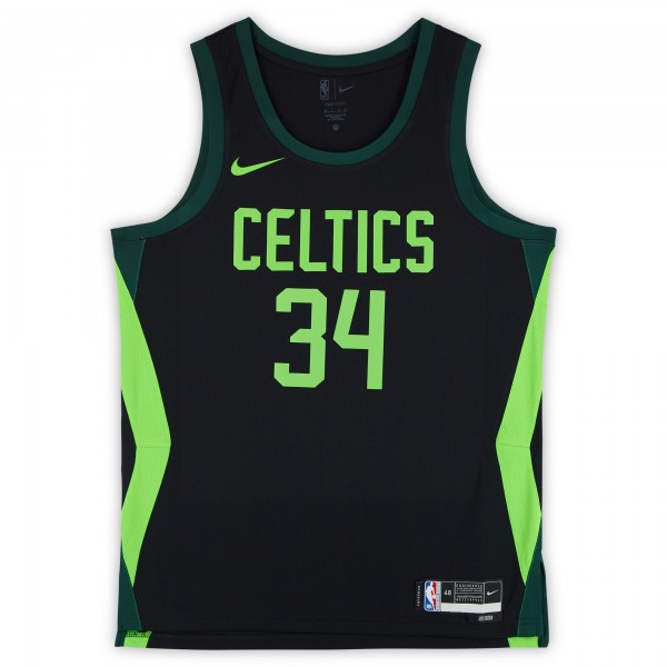 Paul Pierce Boston Celtics Autographed Fanatics Authentic Black Nike 2024-25 City Edition Swingman Jersey