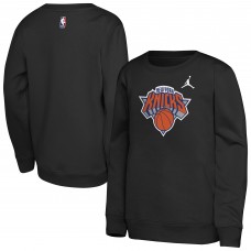Подростковая New York Knicks Jordan Brand Black Courtside Statement Edition Sweatshirt