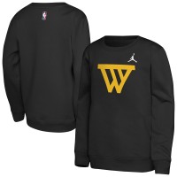 Подростковая Golden State Warriors Jordan Brand Black Courtside Statement Edition Sweatshirt