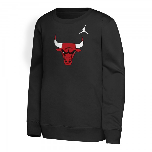 Подростковая Chicago Bulls Jordan Brand Black Courtside Statement Edition Sweatshirt