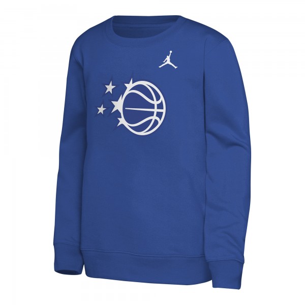Подростковая Orlando Magic Jordan Brand Royal Courtside Statement Edition Sweatshirt