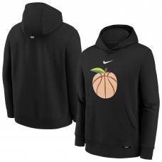 Подростковая Atlanta Hawks Nike Black 2025/26 City Edition Club Fleece Pullover Hoodie