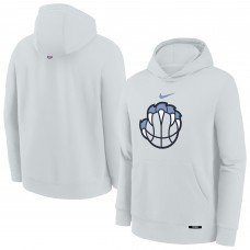 Подростковая Memphis Grizzlies Nike Silver 2025/26 City Edition Club Fleece Pullover Hoodie