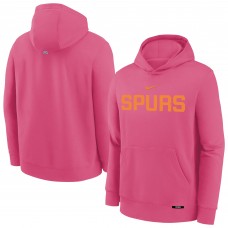 Подростковая San Antonio Spurs Nike Pink 2025/26 City Edition Club Fleece Pullover Hoodie