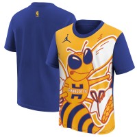 Подростковая Charlotte Hornets Jordan Brand Blue/Yellow 2025/26 City Edition Max90 T-Shirt