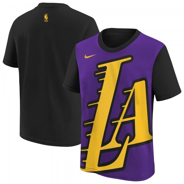 Подростковая Los Angeles Lakers Nike Purple/Black 2025/26 City Edition Max90 T-Shirt