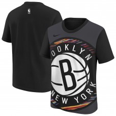 Подростковая Brooklyn Nets Nike Black 2025/26 City Edition Max90 T-Shirt