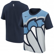 Подростковая Memphis Grizzlies Nike Light Blue/Navy 2025/26 City Edition Max90 T-Shirt