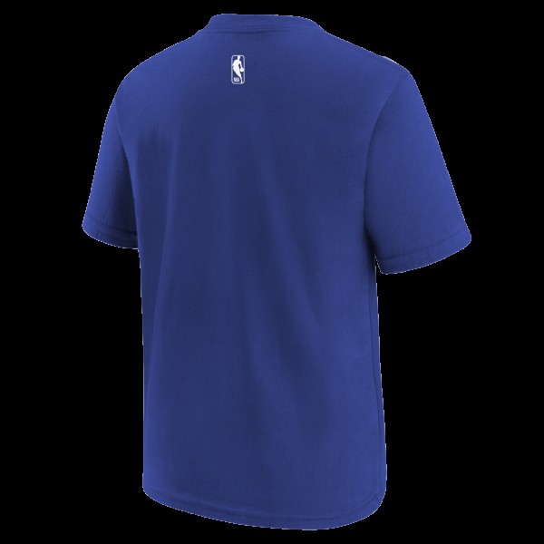 Подростковая New York Knicks Nike Light Beige/Blue 2025/26 City Edition Max90 T-Shirt