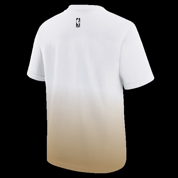 Подростковая Boston Celtics Nike White/Gold 2025/26 City Edition Max90 T-Shirt