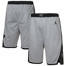 Подростковая San Antonio Spurs Jordan Brand Silver Authentic Statement Edition Swingman Shorts