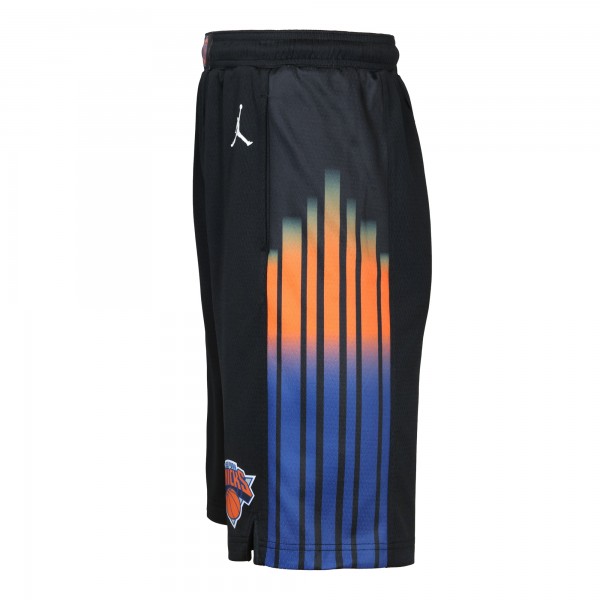 Подростковая New York Knicks Jordan Brand Black Authentic Statement Edition Swingman Shorts