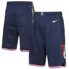 Подростковая Philadelphia 76ers Nike Navy 2025/26 City Edition Swingman Performance Shorts