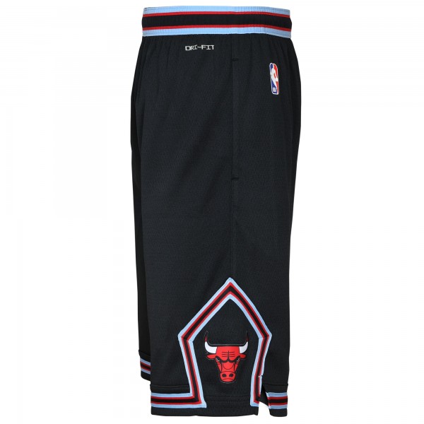Подростковая Chicago Bulls Nike Black 2025/26 City Edition Swingman Performance Shorts